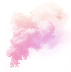 Smoke cloud png colorful transparent abstract shape.