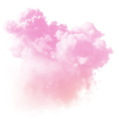 Fototapeta premium Smoke cloud png colorful transparent abstract shape.