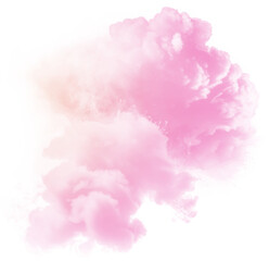 Fototapeta premium Smoke cloud png colorful transparent abstract shape.