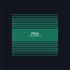 PPDS NEW GENERATION -Modern and Stylish Typography Design, Graphic Vector Design, Fashion Illustration, 