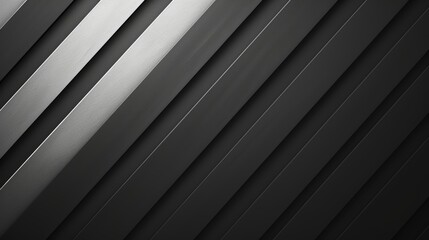 Obraz premium Abstract close-up of black metallic surface with diagonal lines creating a modern and sleek pattern, perfect for background and texture designs.