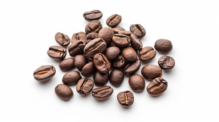 coffee beans isolated on white