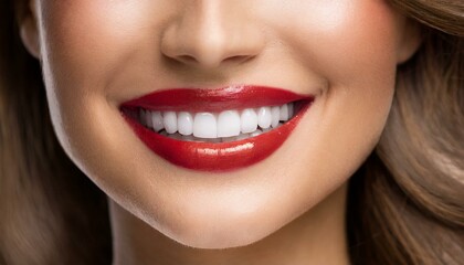 Fototapeta premium perfect female Hollywood smile