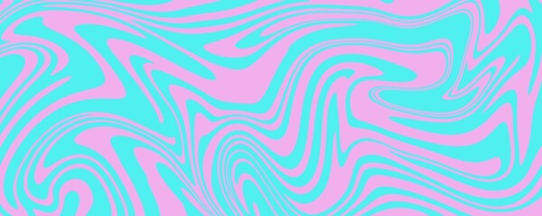 Abstract colorful retro style groovy psychedelic background banner