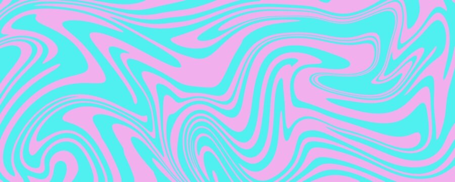 Abstract colorful retro style groovy psychedelic background banner