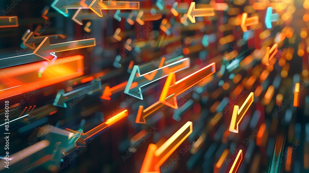 Poster pixels morphing into a digital reality