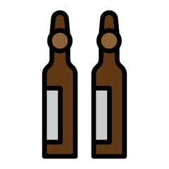 Ampoule Vector Filled Icon Design