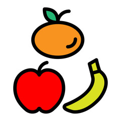 Dietary Food Vector Filled Icon Design