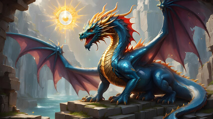 chinese dragon statue