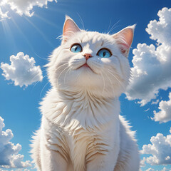 cat on the sky