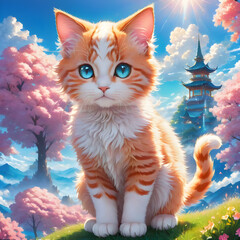 cat in the garden