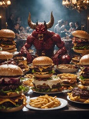 Devil Eat hamburger