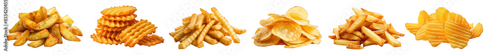 Poster 4 png element set on transparent background