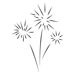 Fototapeta premium firework transparent background