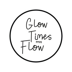 GLOW TIMES PPDS FLOW - Modern and Stylish Typography Design, Graphic Vector Design, Fashion Illustration, 