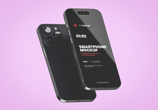 Black Smartphone Mockup