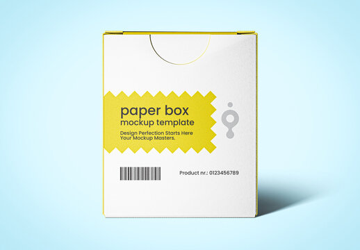 Square Paper Box Mockup