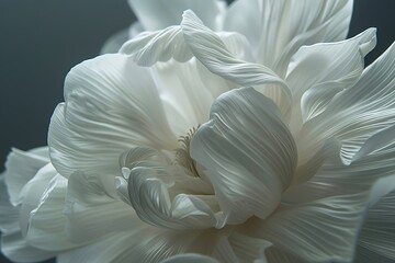 A flower with petals that have a texture of fine silk