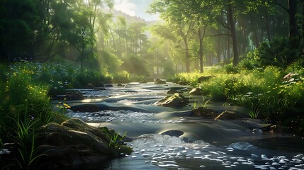 river in the forest