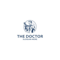 The doctor logo vector illustration