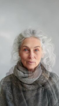 Aging process in time-lapse: From little girl to elderly woman