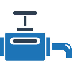Main Pipeline Dual Tone  vector Icon