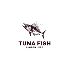 Tuna fish logo vector illustration