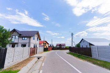 a view over the village in Romania