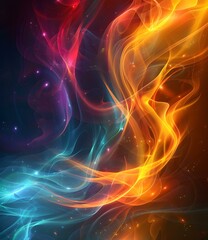 Abstract colorful plasma background