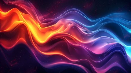 Obraz premium Wavy Multicolor Gradient