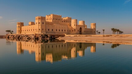 The majestic Salwa Palace, a part of the At-Turaif UNESCO World Heritage site in Diriyah, Saudi Arabia