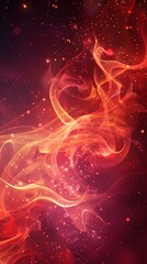 red and pink abstract smoke