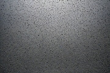 Obraz premium water drops on metal surface