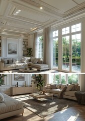 Fototapeta premium Interior Designçš„æ•ˆæžœå›¾
