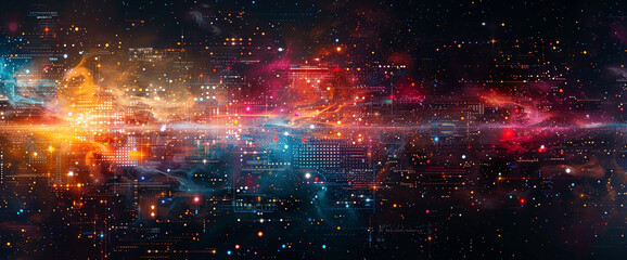 A mesmerizing digital abstract background