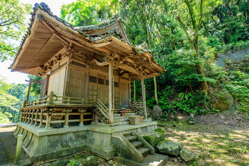 初夏の水堂安福寺 薬師堂　佐賀県白石町　Mizudo Anpukuji Temple in early summer....