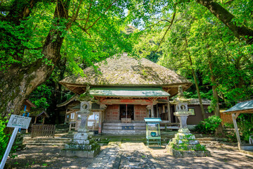 初夏の水堂安福寺 観音堂　佐賀県白石町　Mizudo Anpukuji Temple in early summer....