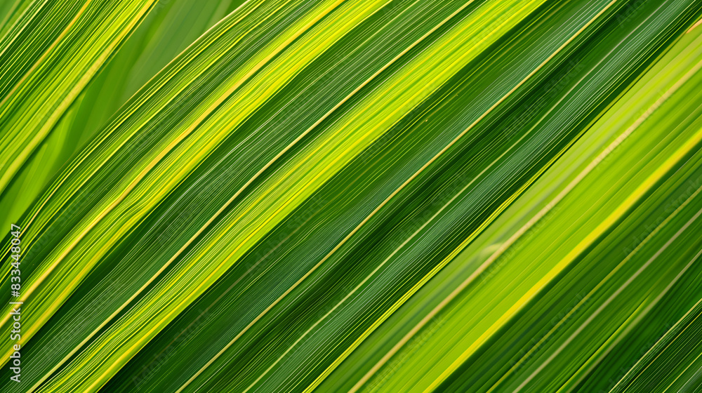 Poster texture of palm branches in the background