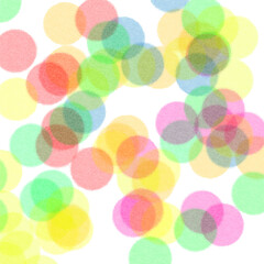 Trendy risograph background, colorful circles