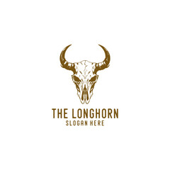 Fototapeta premium Long horn logo vector illustration