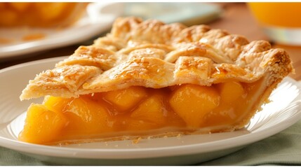 Homemade pice of pie with an image showcasing a delectable slice of this classic dessert