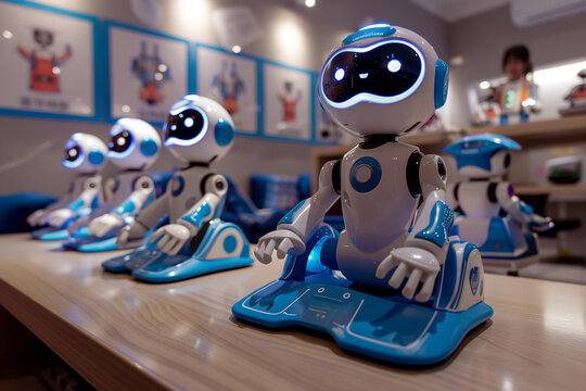 A robotic coding workshop, equipped with programmable robots and interactive tutorials, empowering kids to learn programming skills in a fun and engaging way.