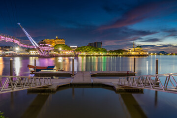 view of the bridge and the river
