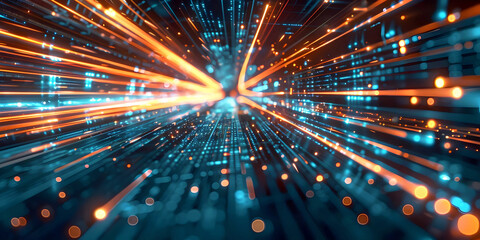 Obraz premium computer security communications, ai generated,