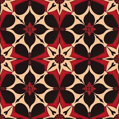 a image of a pattern with a red and black design