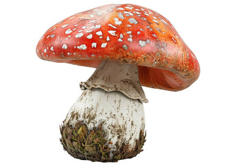 [Transparent Background PNG]Red and white poisonous mushroom