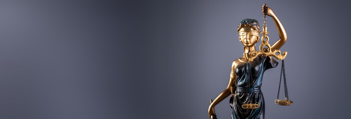 Justice blindfolded lady holding scales