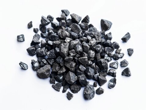 Pile of Boron Isolated on White Background. Generative ai.