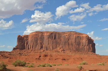 Fototapeta premium Rock formations in the summer at Monument Valley Navajo National Park, USA