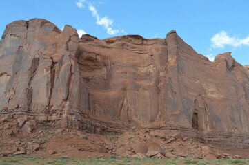 Fototapeta premium Rock formations in the summer at Monument Valley Navajo National Park, USA